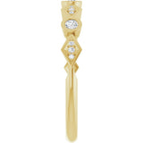 14K Yellow Gold 1/8 CTW Natural Diamond Anniversary Band