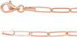 14K Rose 2.6 mm Paperclip-Style 18" Chain