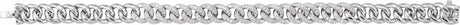 14K White 3/4 CTW Natural Diamond Curb 7" Bracelet