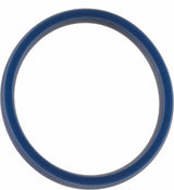 Navy Silicone 7 mm Comfort-Fit Half Round Band Size 7