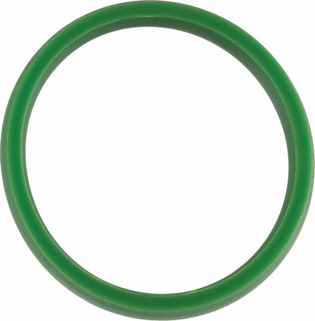 Green Silicone 7 mm Comfort-Fit Half Round Band Size 7