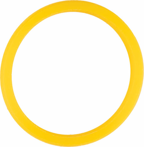 Yellow Silicone 7 mm Comfort-Fit Half Round Band