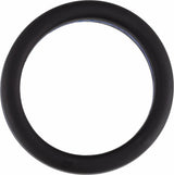 Black with Blue Stripe Silicone 8 mm Comfort-Fit Half Round Band Size 8