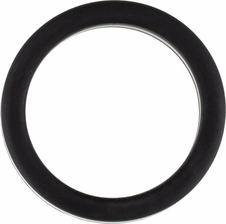 Black with White Stripe Silicone 8 mm Comfort-Fit Half Round Band Size 9