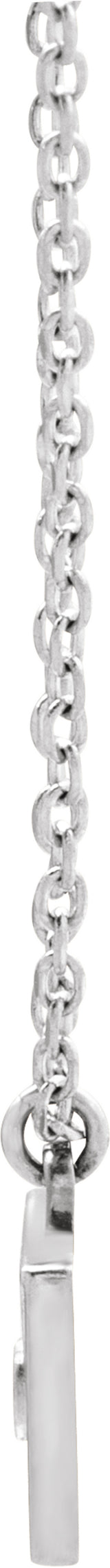 Sterling Silver Heart Envelope 16-18" Necklace