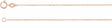 14K Rose Gold 1 mm Diamond-Cut Cable 7" Chain