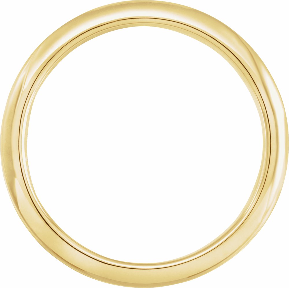 10K Yellow Gold 5.5 mm Claddagh Comfort-Fit Flat Band Size 10