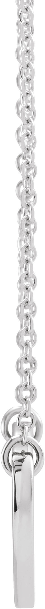 Sterling Silver Natural Peridot Engravable Heart 18" Necklace