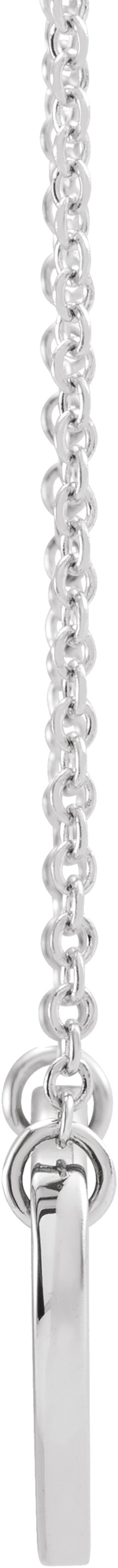 Sterling Silver Natural Peridot Engravable Heart 18" Necklace