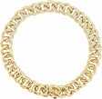14K Yellow 3/4 CTW Natural Diamond Curb 7" Bracelet