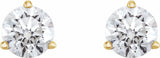 14K Yellow Gold 3/4 CTW Natural Diamond Earrings