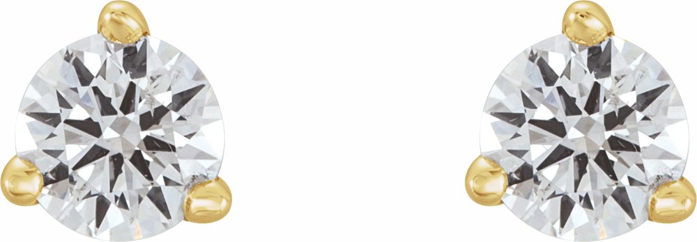 14K Yellow Gold 1/5 CTW Natural Diamond Earrings