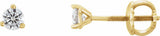 14K Yellow Gold 1/5 CTW Natural Diamond Earrings