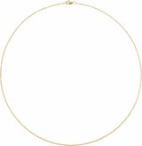 14K Rose Gold-Filled 1.5 mm Cable 24" Chain