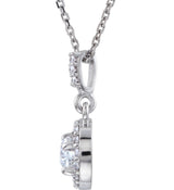 14K White 9/10 CTW Lab-Grown Diamond 18" Necklace