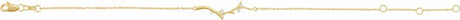 14K Yellow Gold .06 CTW Natural Diamond Branch Bar 6 1/2-7 1/2" Bracelet
