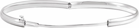 14K White Baby Bangle 5 1/2" Bracelet