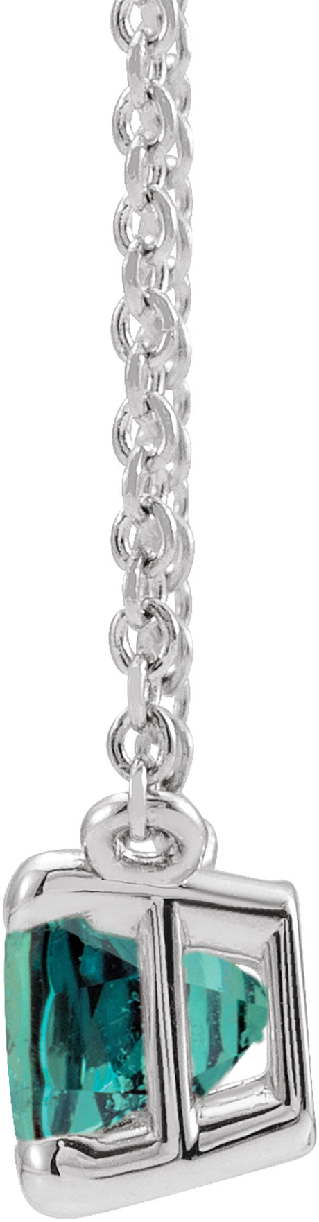 Sterling Silver Lab-Grown Alexandrite 18" Necklace