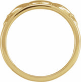 14K Yellow 11 mm Claddagh Flat Band