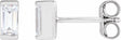14K White Gold 3/8 CTW Lab-Grown Diamond Earrings