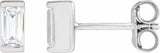 14K White Gold 3/8 CTW Lab-Grown Diamond Earrings