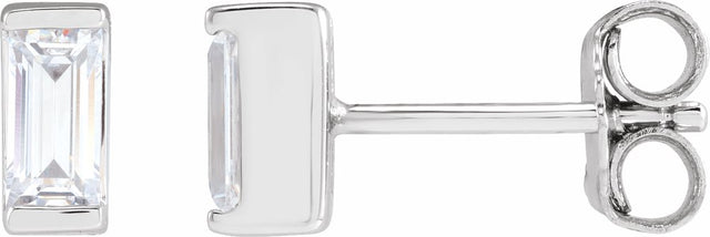 14K White Gold 3/8 CTW Lab-Grown Diamond Earrings