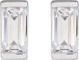 14K White Gold 3/8 CTW Lab-Grown Diamond Earrings