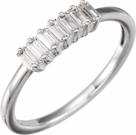 14K White Gold 1/3 CTW Lab-Grown Diamond Ring 