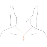 14K Yellow Gold .01 CTW Natural Diamond Moon Phase Bar Pendant