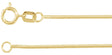 14K Yellow Gold 1 mm Snake 16" Chain