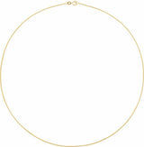 14K Yellow Gold 1 mm Snake 16" Chain