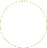 14K Yellow Gold 1 mm Snake 16" Chain