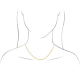 14K Yellow Gold 3 mm Curb 24" Chain
