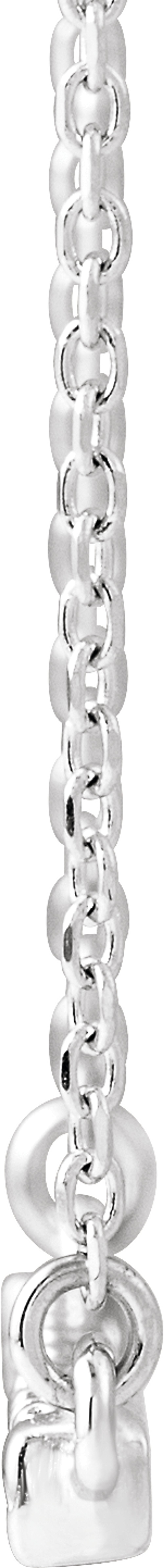 Sterling Silver 1/8 CTW Natural Diamond French-Set Bar 16" Necklace