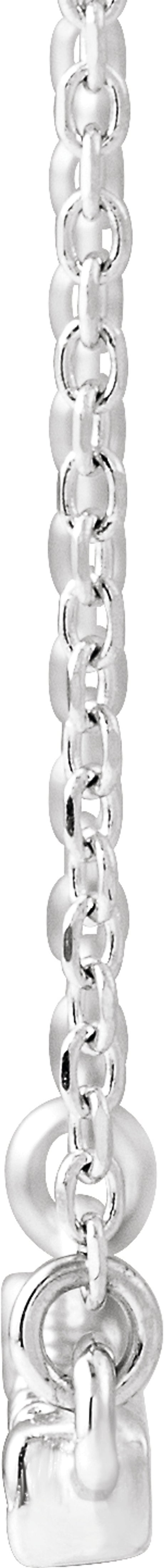 Sterling Silver 1/8 CTW Natural Diamond French-Set Bar 16" Necklace