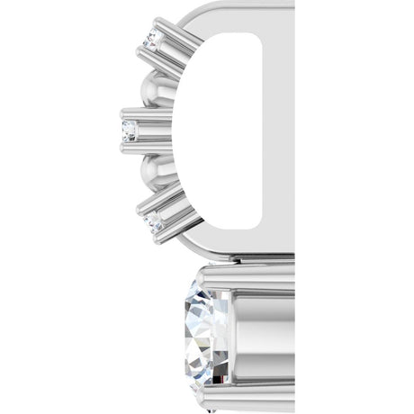 14K White Gold 1/4 CTW Natural Diamond Charm/Pendant