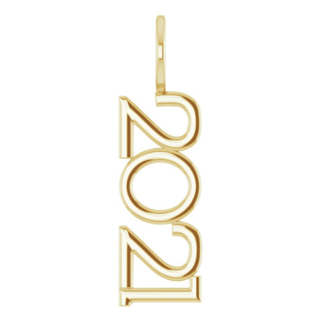 14K Yellow 2021 Year Charm/Pendant