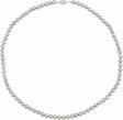 14K White Cultured Gray Freshwater Pearl 16" Necklace