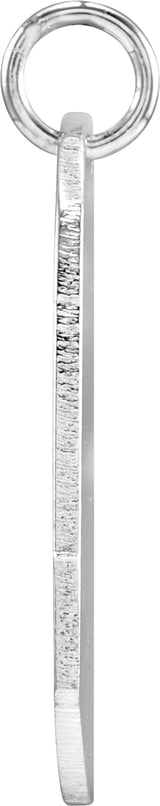 Sterling Silver Be Posh® Engravable Heart Pendant