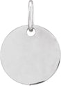 Sterling Silver Be Posh® Engravable Disc Pendant