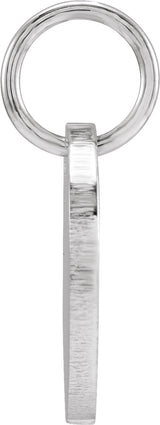 Sterling Silver Be Posh® Engravable Disc Pendant