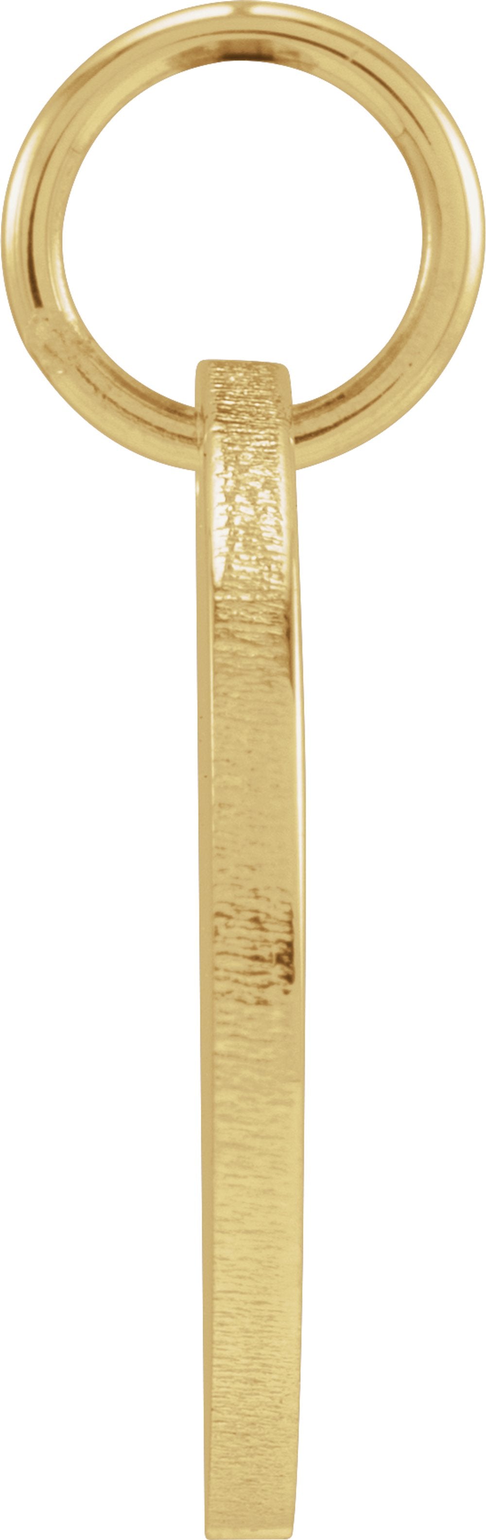 14K Yellow Gold Be Posh® Engravable Disc Pendant