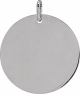 Sterling Silver Be Posh® Engravable Disc Pendant