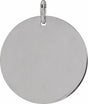 Sterling Silver Be Posh® Engravable Disc Pendant
