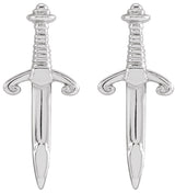 Sterling Silver Dagger Earrings