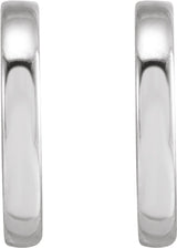 Sterling Silver 10 mm Hoop Earrings