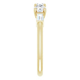 14K Yellow 9/10 CTW Lab-Grown Diamond Three-Stone Anniversary Band