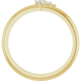 14K Yellow Gold .05 CTW Natural Diamond Graduated Stackable Ring