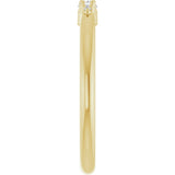 14K Yellow Gold 1/10 CTW Natural Diamond Graduated Stackable Ring