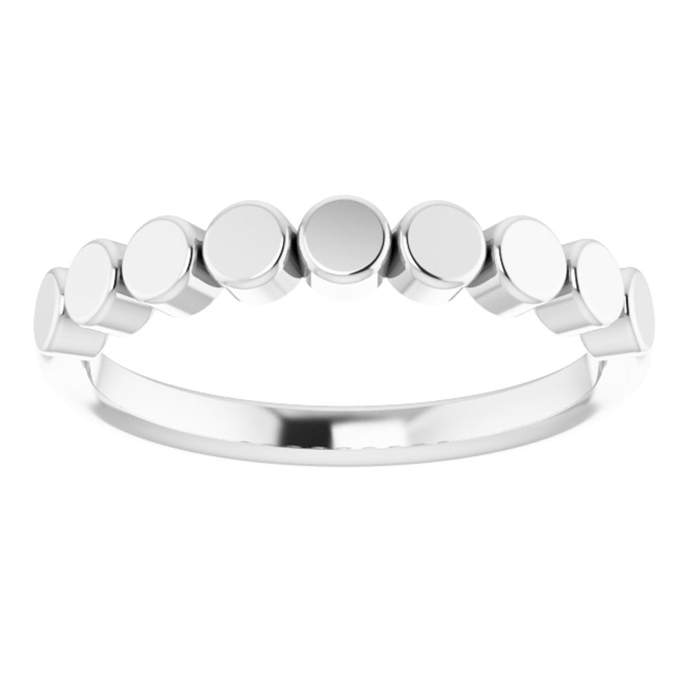 Sterling Silver Geometric Stackable Ring